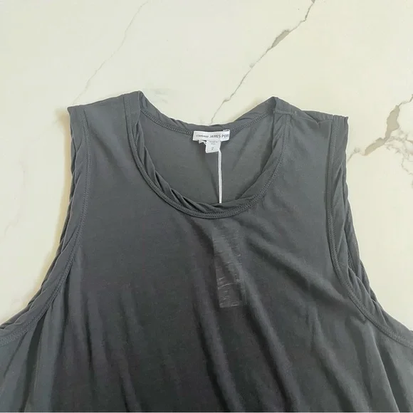 NWT James Perse Charcoal Cotton Tank - Picture 8 of 10